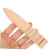 Ciieeo 2sets Leather Edge Burnisher Tool Beech Craft Polisher for