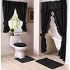 Madison Starlite Deluxe Swag Black Shower Curtain