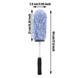 POPSTORE Car Wheel Tire Cleaning Brush Wheel Brush Wash Tool Soft Cleaning Brush Tire Cleaner Brush