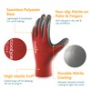 COOLJOB 10 Pairs Nitrile Dipped Safety Work Gloves with Grip,