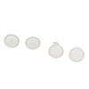 500 Sets Leather Rivets 6x8mm Iron White Round DIY Plating