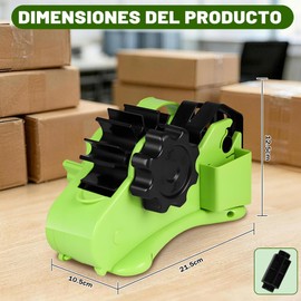 Dispensador de Cinta Adhesiva Multifuncional, Despachador Cinta Adhesiva Semiautomático Soporte, Dispensador de Adhesiva Organizador para Sublimación, Oficina, Hogar, Material ABS