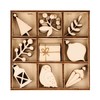 27 Mini wooden decorations - Christmas theme