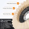 NuoDunco 6-Pack Felt Flap Disc Abrasives 4-1/2" x 7/8" Arbor,