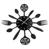 Timelike Kitchen Cutlery Wall Clock with Forks and Spoons for