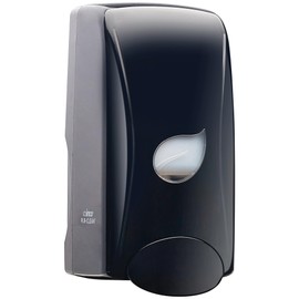 Winco Pur-Clean Manual Liquid Soap Dispenser, 35 Ounces, Black