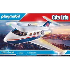 Figura Armable Playmobil City Life Private Jet 45 Piezas 3+