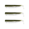 FIIISH Black Minnow 3 Fishing Lure Bodies - Kaki/White, Size