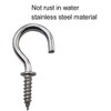 IDEALSV 100 Pcs (304) Stainless Steel Screw Hooks 5/8 Inch