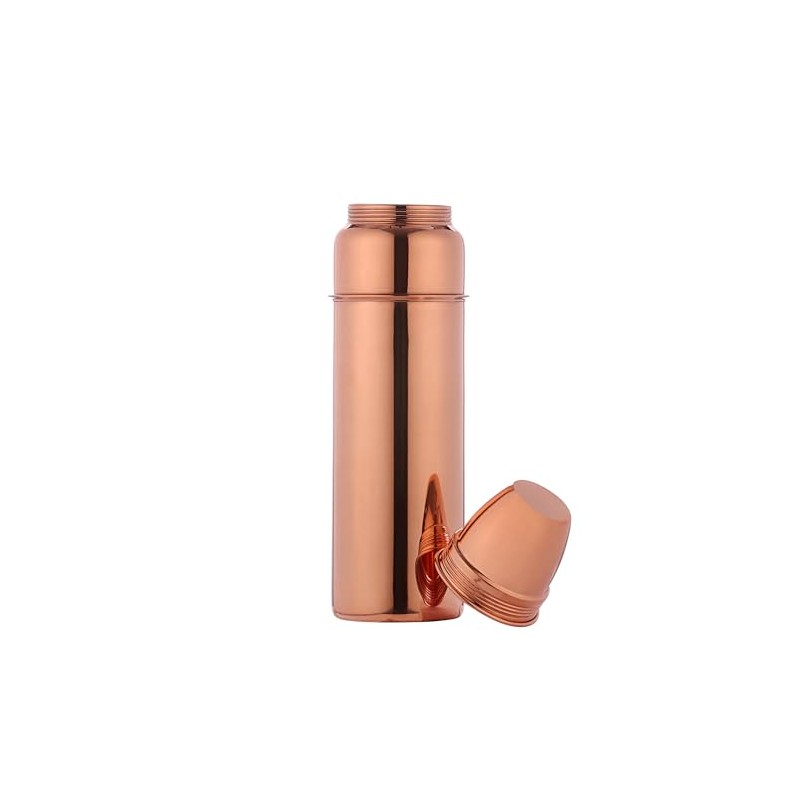 ANCIENTIMPEX Ancient Impex Traveller's Pure Copper Water Bottle with Cup