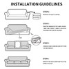 Easy-Going 3 Pieces Stretch Couch Cover Sofa Cover for Dogs