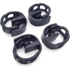 4 Pieces Motorcycle Headlight Mask Rubber Fix Mounts Strips Motocross