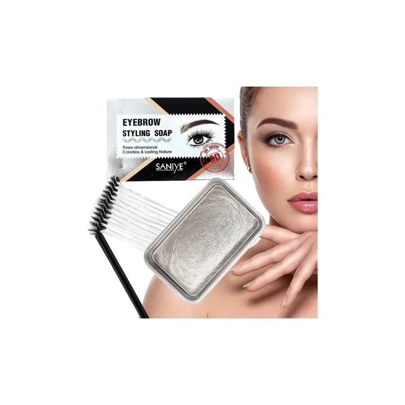 2 Pz Cera Cejas Jabon Fijador Traslucido Eyebrow Organica