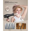 ANNLARY Ionic Hair Dryer with Diffuser for Curly Hair, Professional