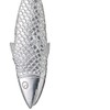 KitchenCraft KCFSCALE Fish Scaler, Aluminium, 22 cm, Silver