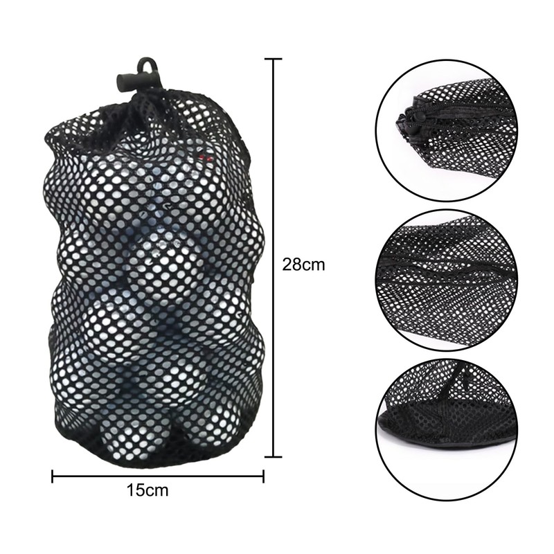 RmKbe Golf Ball Bag Nylon Golf Ball Holder Golf Ball