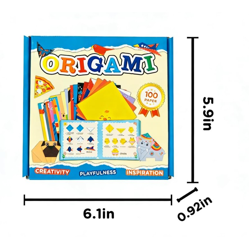 Origami Kit for Kids Ages 5-8 8-12, 100 Sheets Double