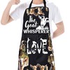 ENSIANTH Goat Apron Cooking Apron with Pocket Funny Goat Kitchen