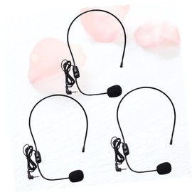 CORHAD 3pcs Head-Mounted Microphone for Voice Amplification Lightweight Wired Microphone for Teachers and Presenters Headset for Easy Use Settings