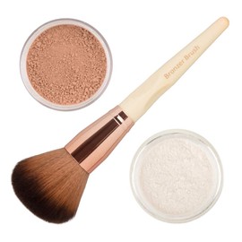Honeypie Minerals Contour Kit - Sunkissed Bronze 3g, Multi-tasking Pearlescent Highlighter Powder 3g and So Eco Multi Tasking Brush - Vegan Cruelty-free Natural Mineral Makeup
