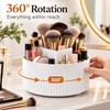 Rotating Makeup Brush Organizer for Vanity Storage – 360° Spinning