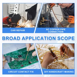 30Pcs Copper Brazing Rods, Phosphor Copper Solder, Phosphor Copper Round Welding Rod, Low Melting Point and High Fluidity Phosphor Copper Welding Wire for Brazing of Copper and Copper Alloys