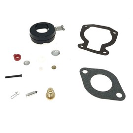 398453 Carburetor Carb Repair Rebuild Kit with Float Fits Johnson Evinrude BRP Outboard 4HP 4.5HP 5HP 6HP 7.5HP 8HP 9.9HP 15HP Replace 398453 391305 398452 439072 391937