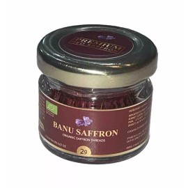 Unbranded Banu Saffron Premium Red Saffron Organic Threads 2 G
