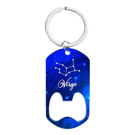 Platinum Athletics Zodiac Constellation Bottle Opener Keychain (Virgo)