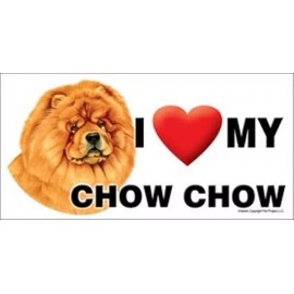 I (Heart) Love my CHOW CHOW Cute LARGE Car Fridge Dog Magnet 4x8 USA Waterproof