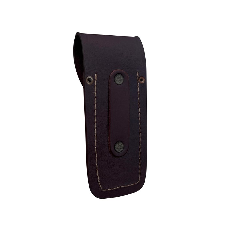 LEATHUX Leather Knife Sheath for Belt, Handmade 5.5” Folding Knife
