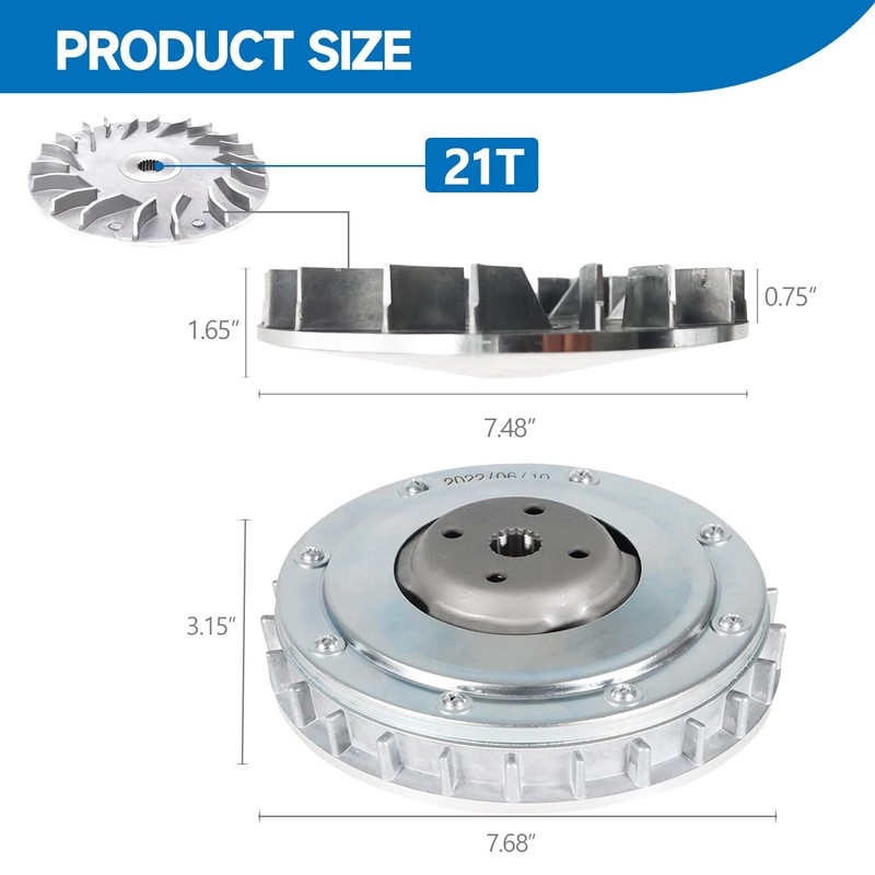 Tuntrol Primary Drive Clutch with Fixed Sheave Plate Assembly for