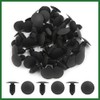 Motoforti 100pcs Plastic Rivets Fastener Fender Bumper Push Clips 11mm