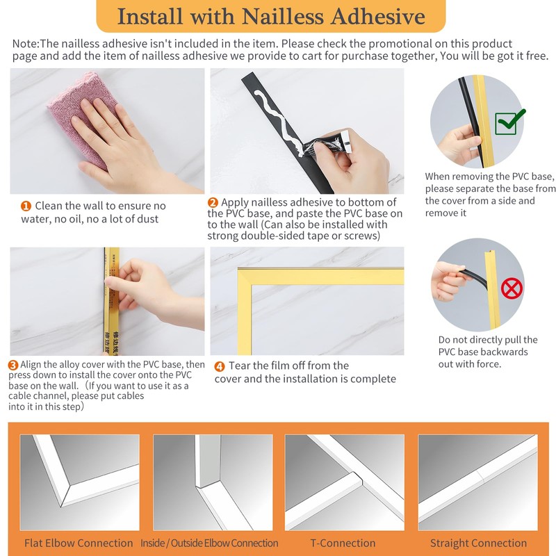 ATNEDCVH Aluminium Alloy U Shape Edge Trim Strip Decoration Profiles
