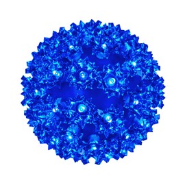 Wintergreen Lighting LED Starlight Sphere, LED Light Ball Sphere Light, Christmas Light Ball, Christmas Decoration (70 Lights, 6", Blue)
