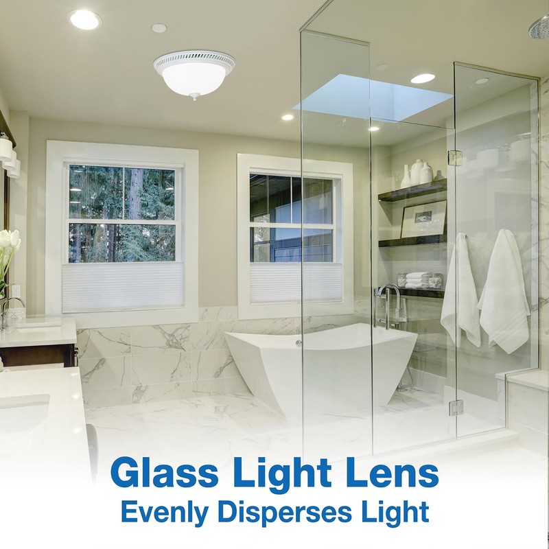 Air King DRLC703 Decorative Round Quiet Exhaust Bath Fan with