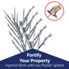 Bird-X Plastic Spikes Kit, Narrow Bird Spikes for Pigeons and