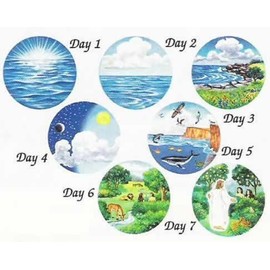 6" Creation Circles Felt Figures for Flannel Board Bible Stories-precut