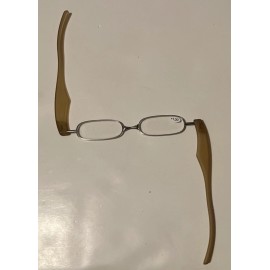 Unbranded On-the-go folding Pod reader Silver/Yellow +1.00