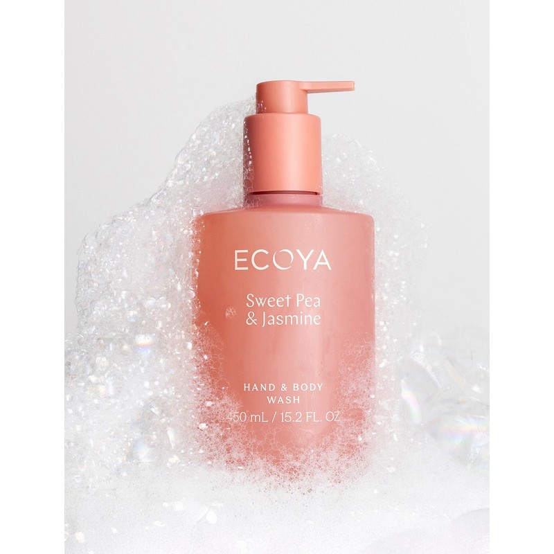 ECOYA Hand & Body Wash Sweet Pea & Jasmine 450ml