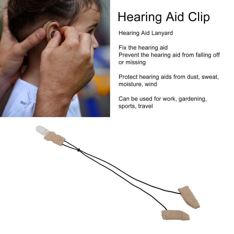 Hearing Aid Holder Clip Portable Anti Lost Cotton BTE Hearing