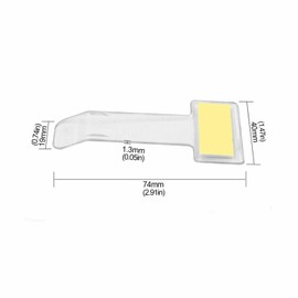 Pack of 10 Windscreen Parking Permit Holder, Transparent, Holder for Sticking, Parking Permit Holder Disc, Car Window, Parking Permit Holder, Card Holder, Parking Ticket, Car Clip Ticket for Parking