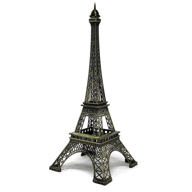 allgala 19 Inch 48CM Eiffel Tower Statue Decor Alloy Metal-Bronze