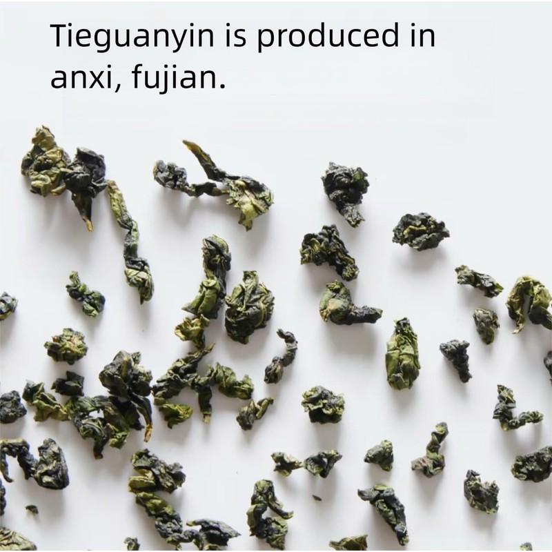 MOORCHOCO TieGuanYin Oolong Tea Loose Leaf, Iron Goddess of Mercy,