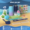 Kids Water Bottle, 2-Pack 16oz Kids Water Bottle with Stickers