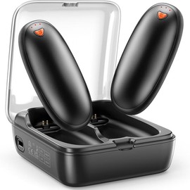 14000 mAh Hand Warmers Rechargeable 2 Pack, AI Hand Warmer with Charging Case Last 60H, 1S Fast Heat, Portable Electric Pocket Heater, Golf Hunting Camping Hiking