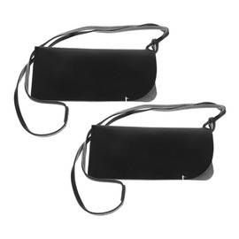 Gatuida 2pcs Leather Sunglasses Pouch Lanyard Portable Eyeglass Holder Case for Travel Soft Storage Organizer for Men and Women