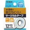 ヨック サージカルテープ 半透明プラスチックタイプ 12mm*9m 1コ入×5個セット
