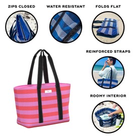 SCOUT Joyride - Large Sandproof Beach Bag For Women - Durable Mesh Woven Beach Tote, Pool Bag - Fabric Lets Sand Escape