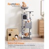 Feandrea Cat Tree, 61-Inch Cat Tower for Indoor Cats, Plush